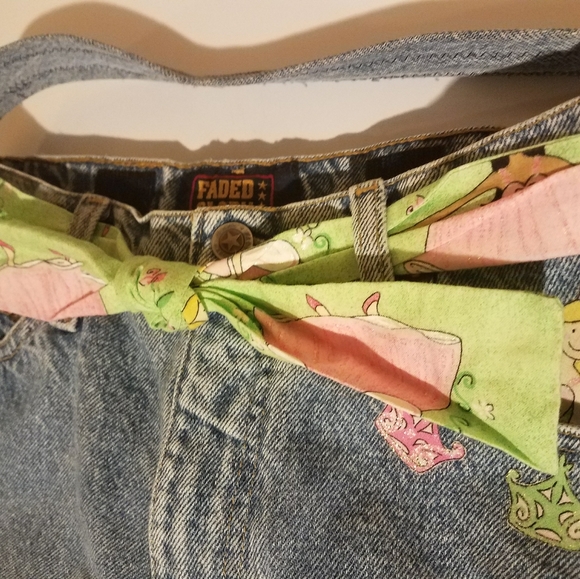 FADED GLORY HANDMADE DENIM SHOULDER HANDBAG - Picture 7 of 8